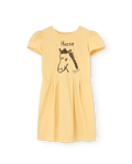 Beige Hummingbird Dress