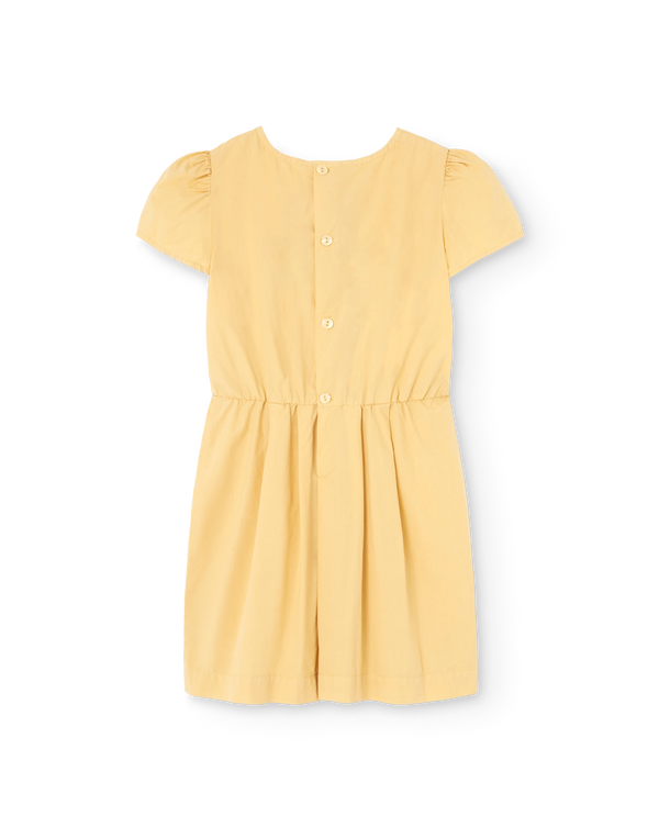 Beige Hummingbird Dress PRODUCT BACK