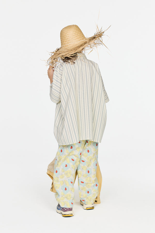 Striped Kangaroo Shirt MODEL BACK