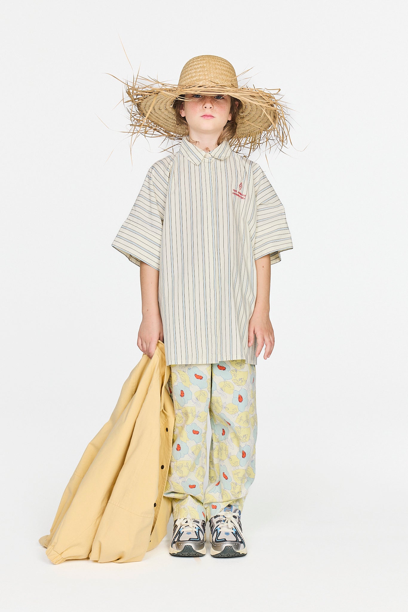 Striped Kangaroo Shirt MODEL FRONT