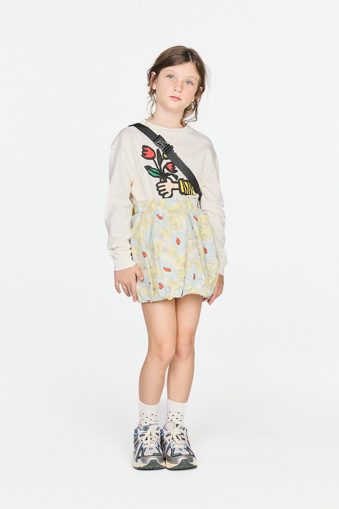 Floral Salamander Skirt MODEL FRONT