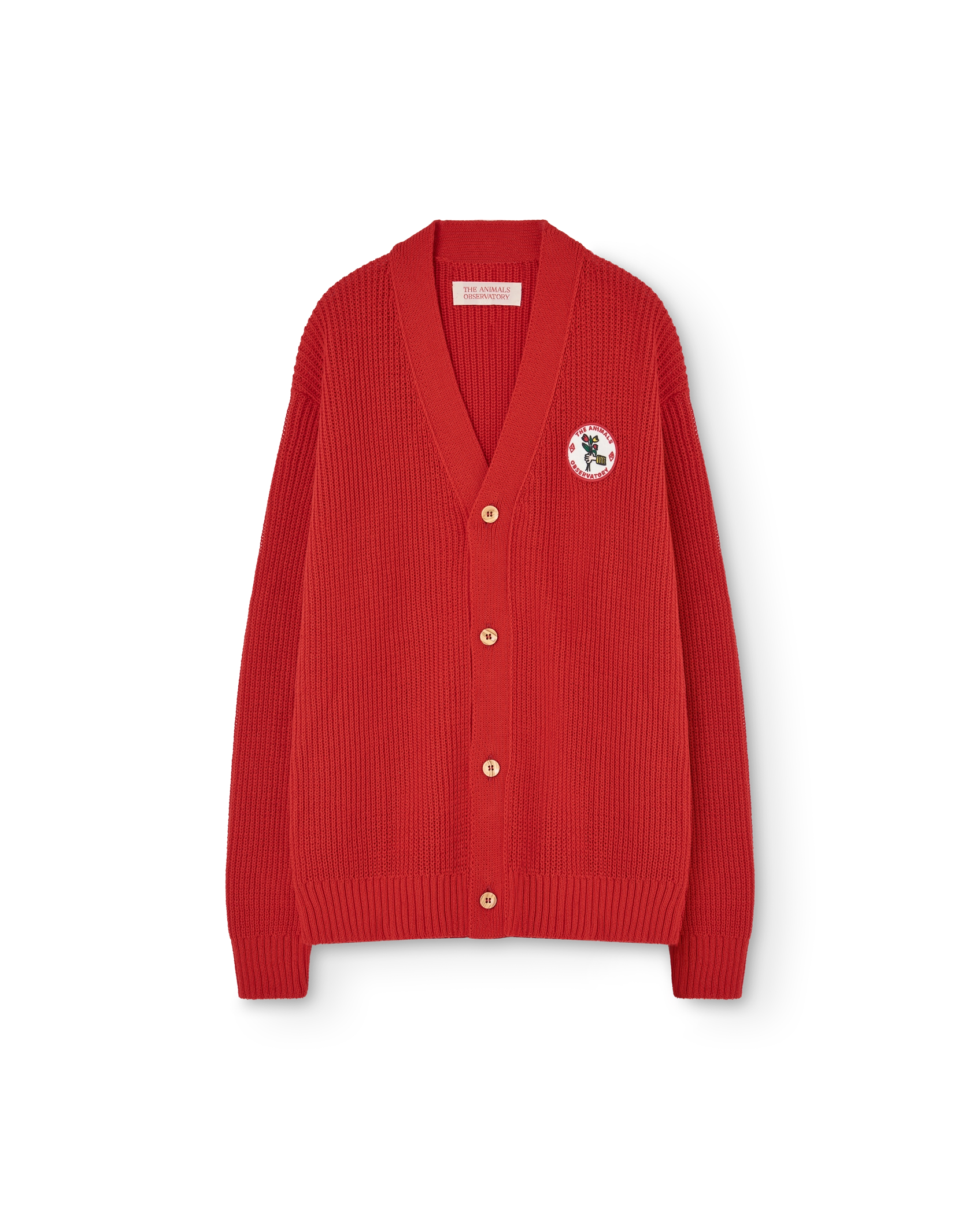 Red Racoon Cardigan PRODUCT FRONT