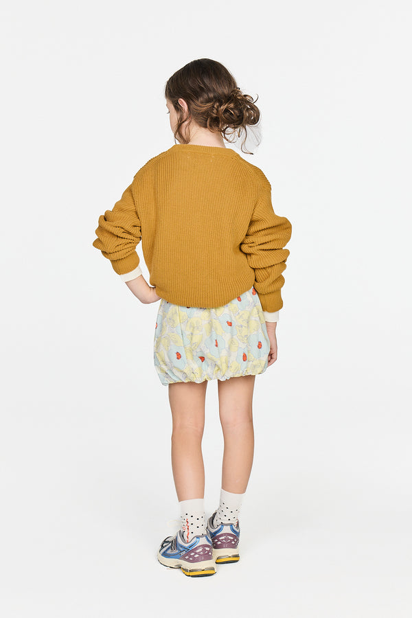 Beige Bull Sweater MODEL BACK