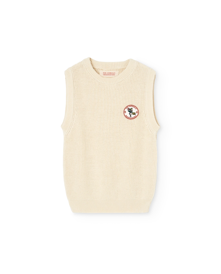 White Bat Sweater Vest COVER