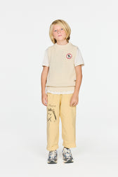 White Bat Sweater Vest MODEL FRONT