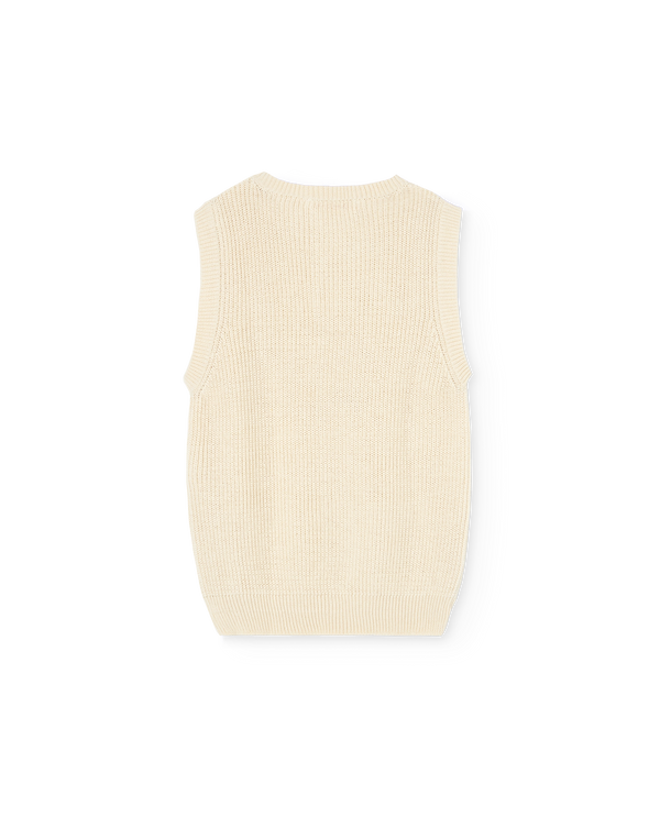 White Bat Sweater Vest PRODUCT BACK