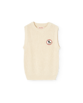 White Bat Sweater Vest PRODUCT FRONT