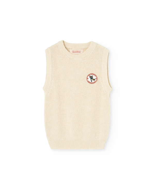 White Bat Sweater Vest PRODUCT FRONT