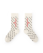 White Worm Socks PRODUCT FRONT