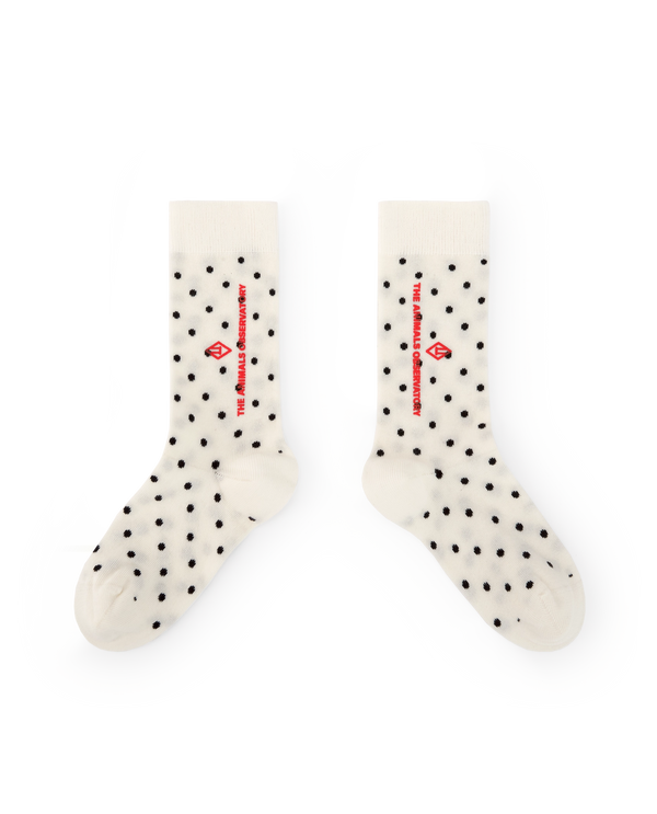 White Worm Socks PRODUCT FRONT