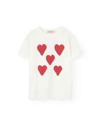 Hearts White Rooster T-Shirt COVER