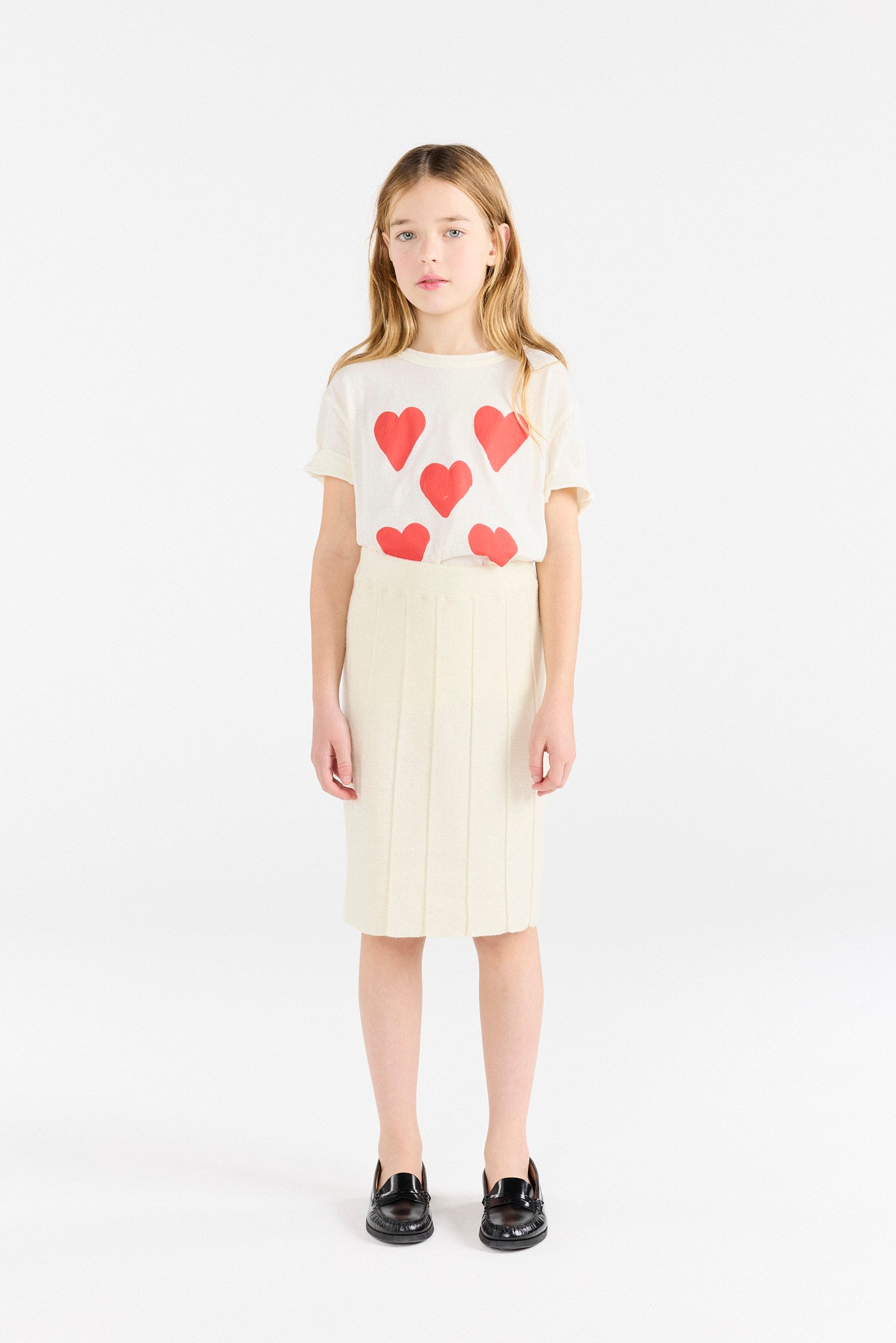 Hearts White Rooster T-Shirt MODEL FRONT