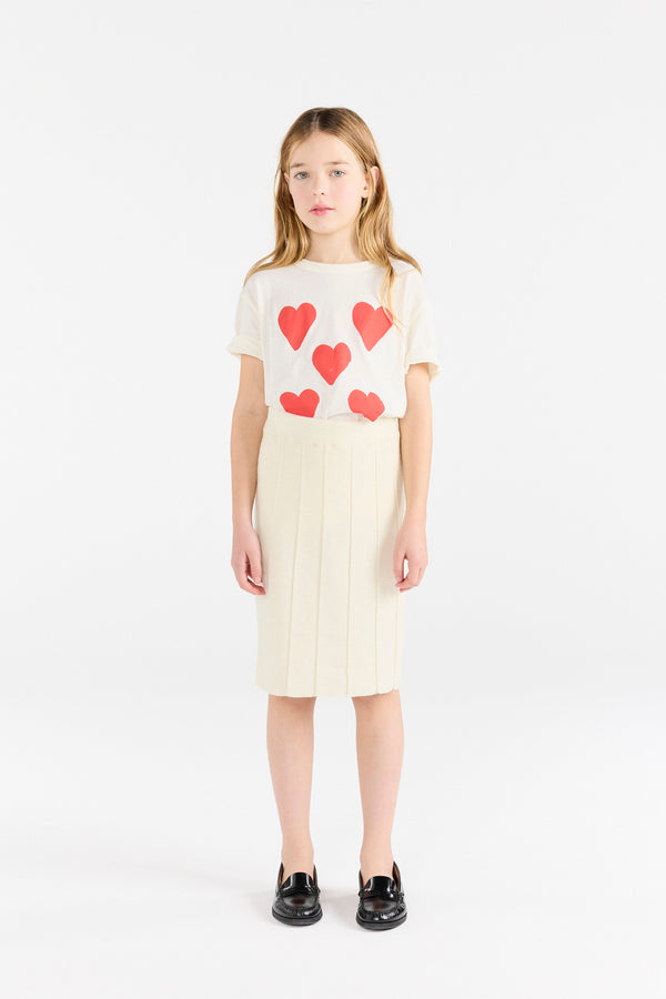Hearts White Rooster T-Shirt MODEL FRONT