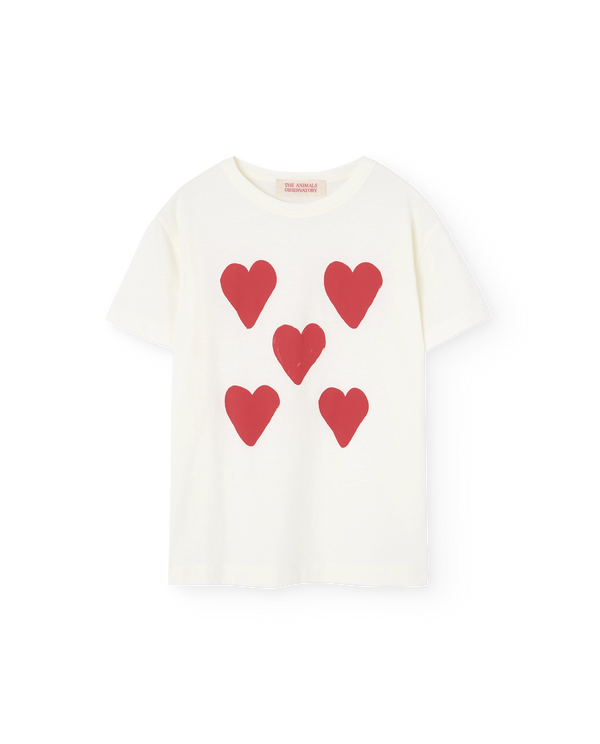 Hearts White Rooster T-Shirt PRODUCT FRONT