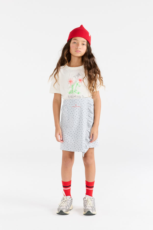 Flowers White Rooster T-Shirt MODEL FRONT