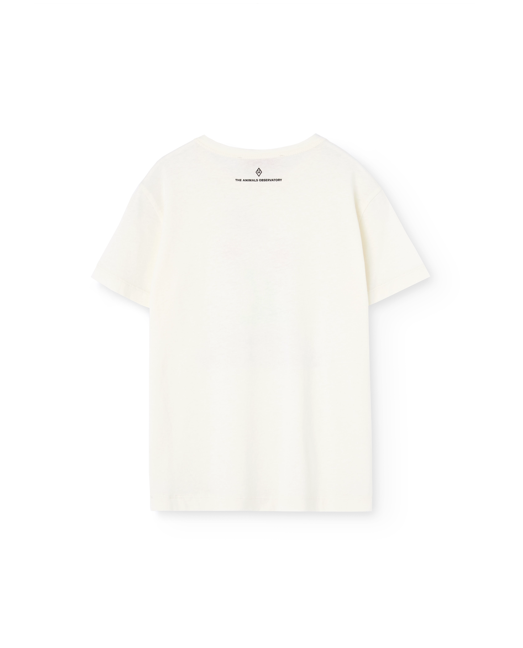 Flowers White Rooster T-Shirt PRODUCT BACK