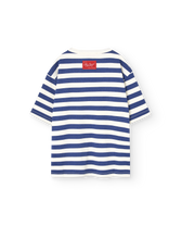 Stripes Navy Collie T-Shirt PRODUCT BACK