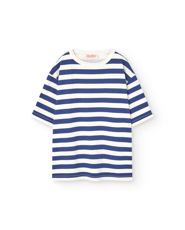 Stripes Navy Collie T-Shirt PRODUCT FRONT