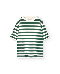 Stripes Green Collie T-Shirt COVER