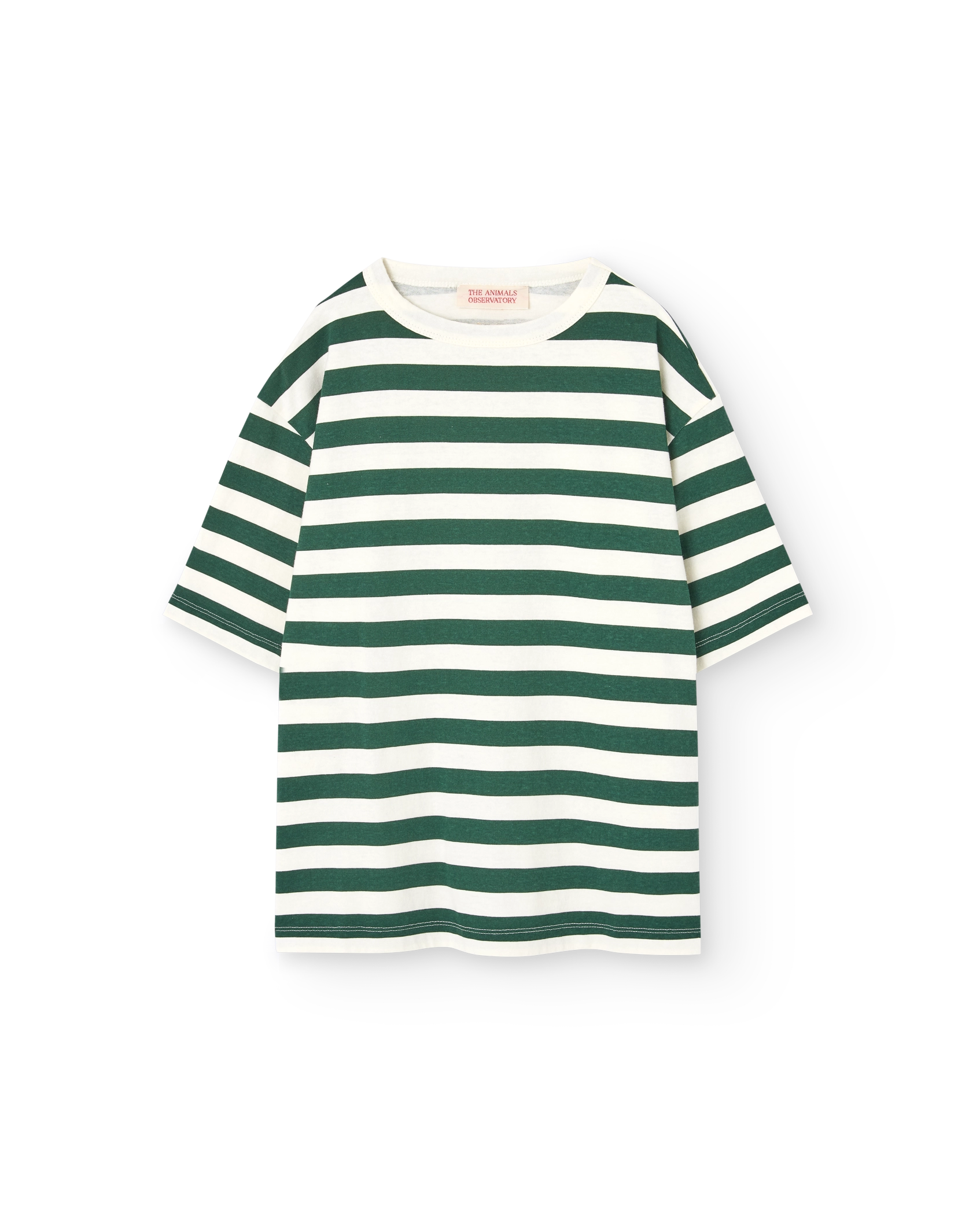 Stripes Green Collie T-Shirt PRODUCT FRONT