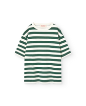 Stripes Green Collie T-Shirt PRODUCT FRONT