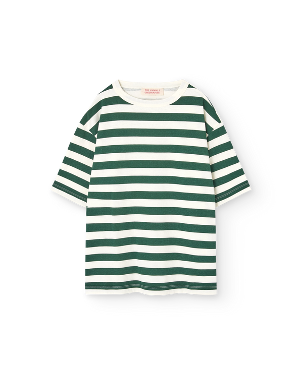 Stripes Green Collie T-Shirt PRODUCT FRONT