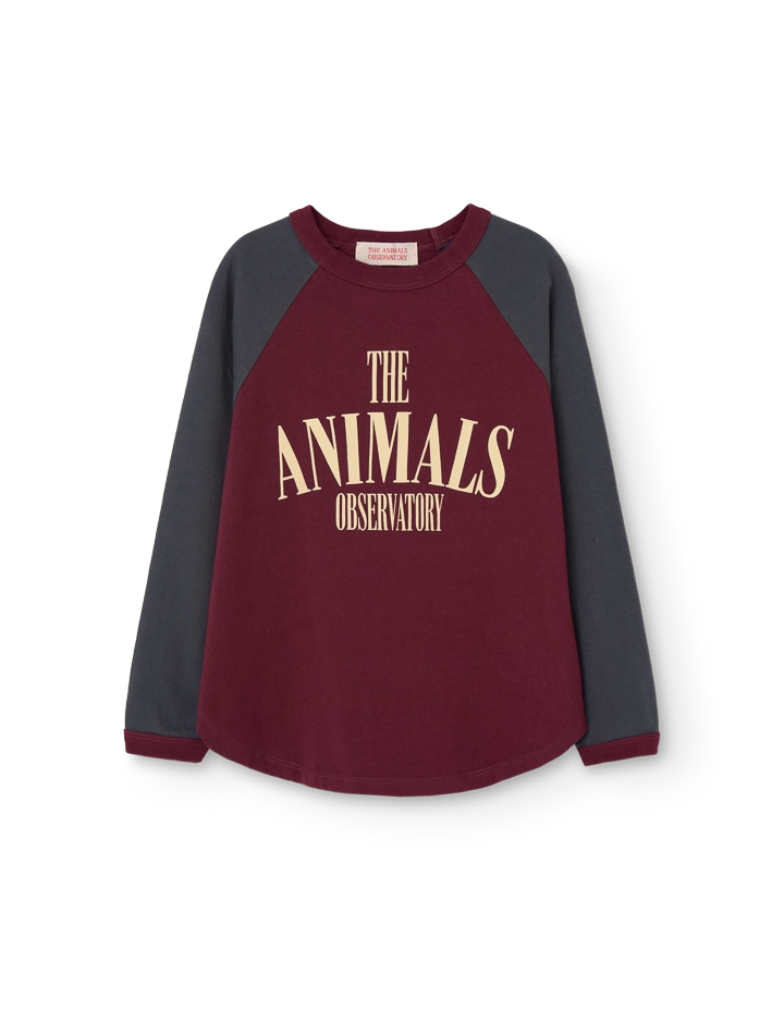 T-shirt manches longues Anteater grenat bruni