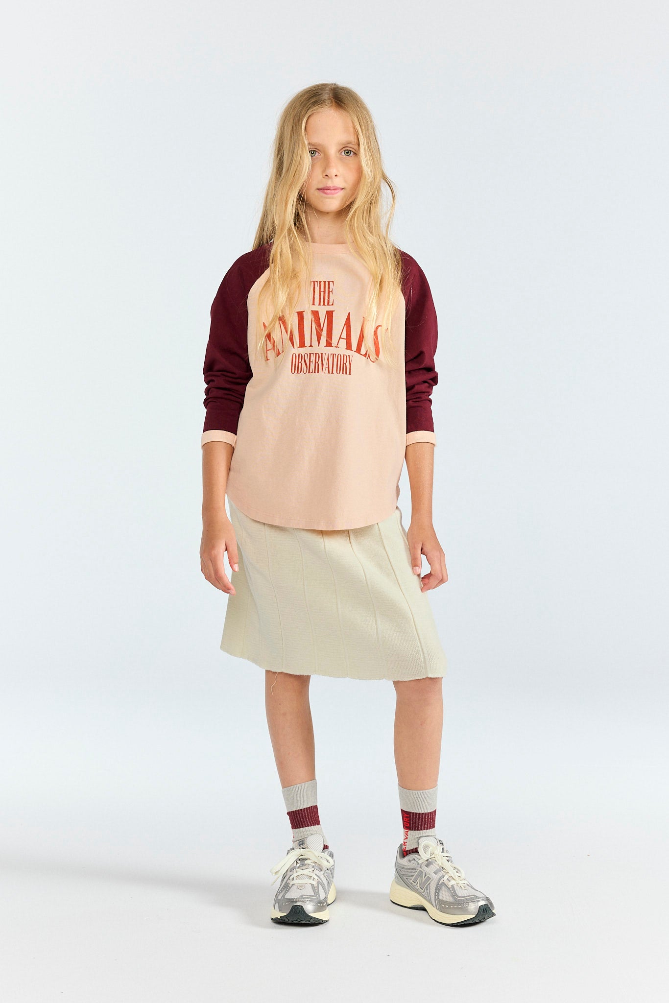 Soft Coral Anteater Long Sleeve T-Shirt MODEL FRONT