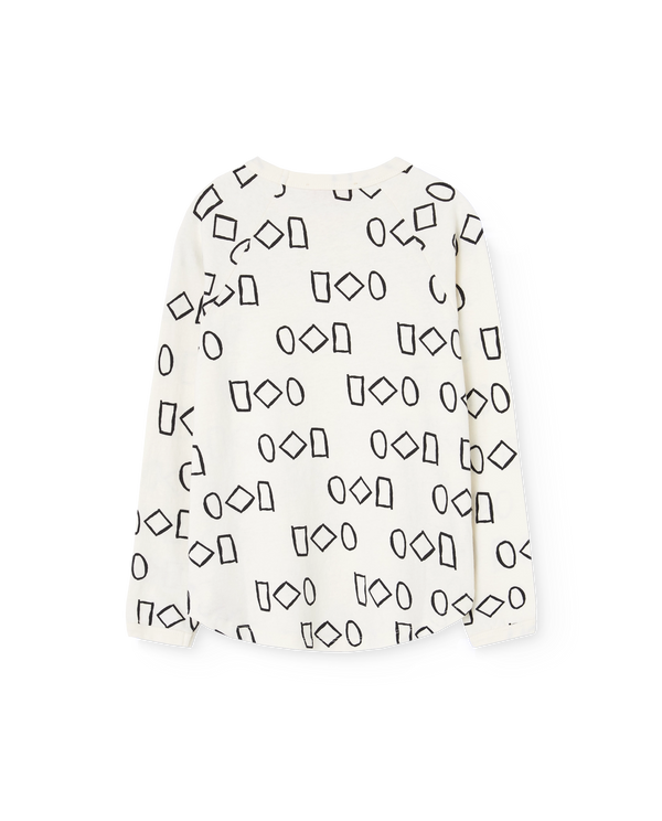 Raw White Anteater Long Sleeve T-Shirt PRODUCT BACK