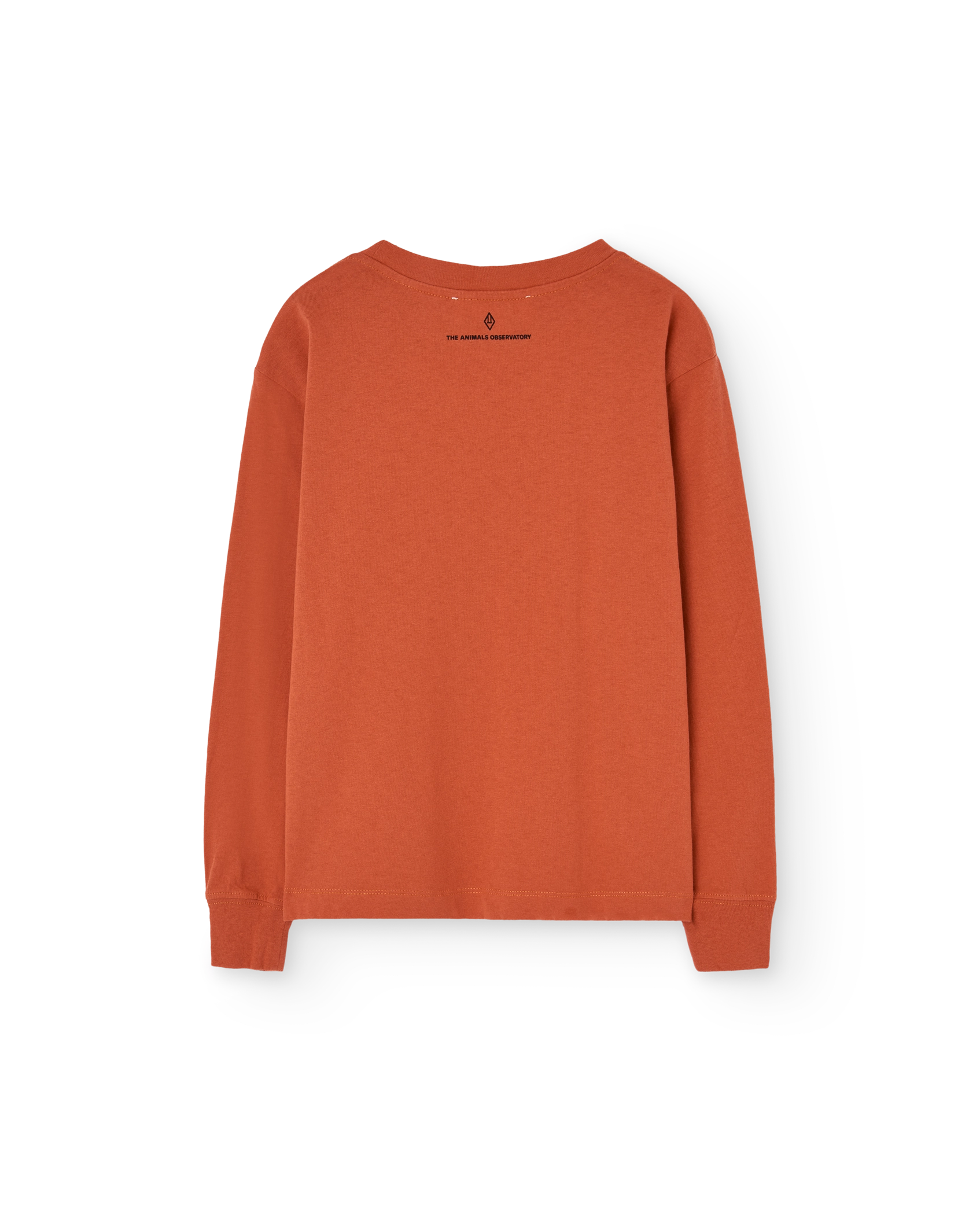 Flowers Red Dog Long Sleeve T-Shirt PRODUCT BACK