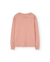 Hearts Coral Dog Long Sleeve T-Shirt PRODUCT BACK