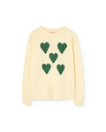Hearts Yellow Dog Long Sleeve T-Shirt