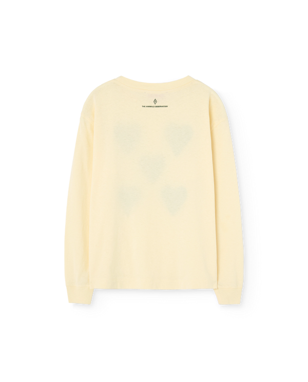 Hearts Yellow Dog Long Sleeve T-Shirt PRODUCT BACK
