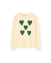 Hearts Yellow Dog Long Sleeve T-Shirt PRODUCT FRONT