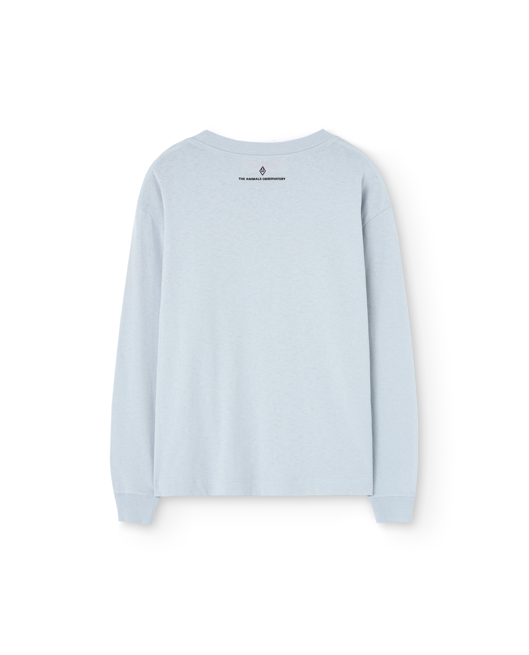 Flowers Blue Dog Long Sleeve T-Shirt PRODUCT BACK