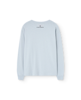 Flowers Blue Dog Long Sleeve T-Shirt PRODUCT BACK