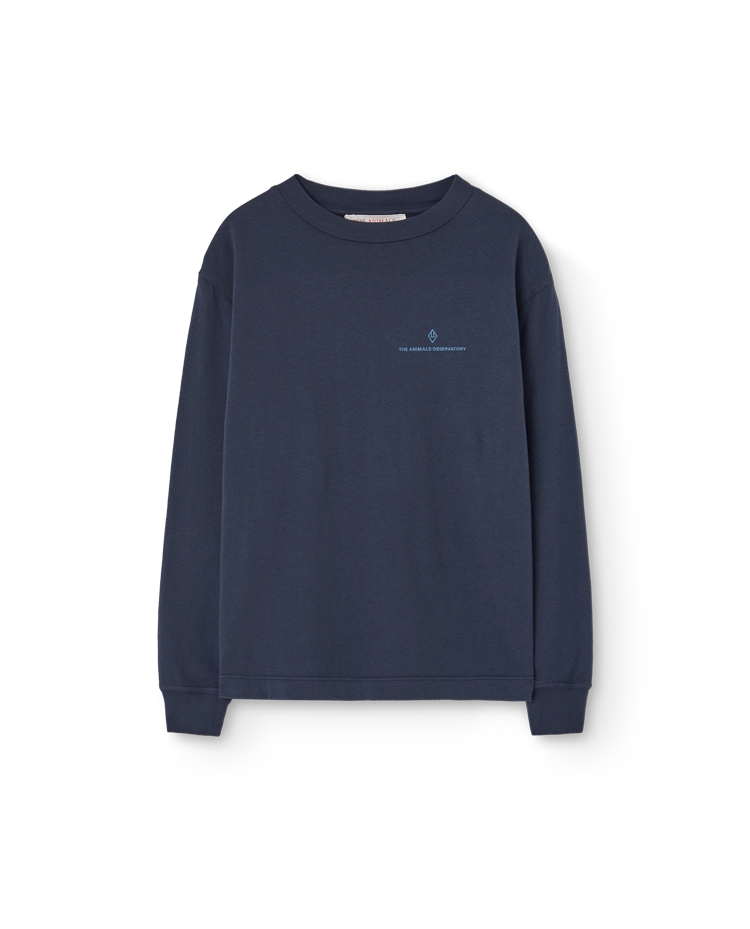 Navy Aries Long Sleeve T-Shirt COVER