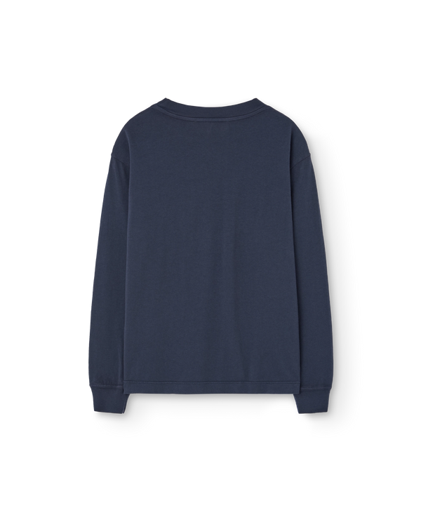 Navy Aries Long Sleeve T-Shirt PRODUCT BACK