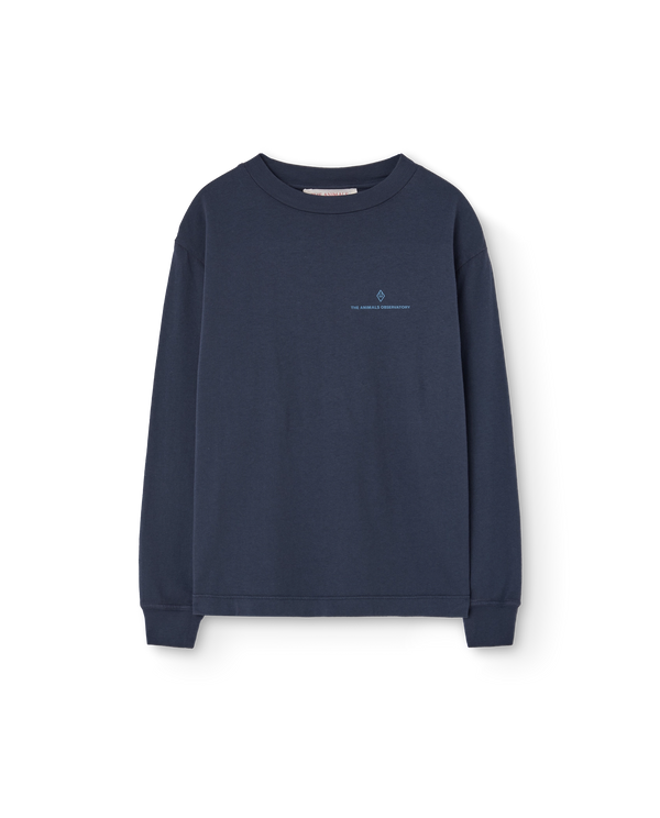 Navy Aries Long Sleeve T-Shirt PRODUCT FRONT