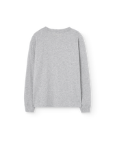Grey Aries Long Sleeve T-Shirt PRODUCT BACK