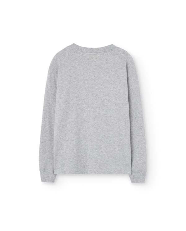 Grey Aries Long Sleeve T-Shirt PRODUCT BACK