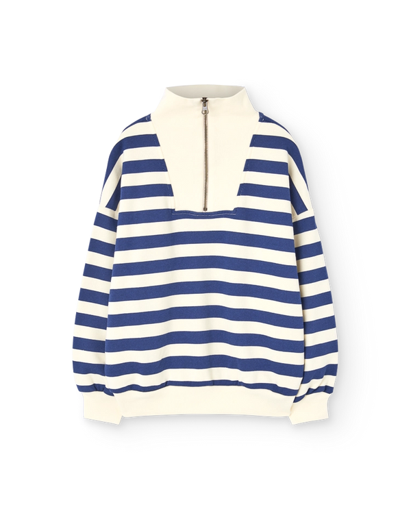 Stripes Navy Blowfly Sweatshirt COVER