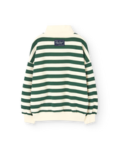 Stripes Green Blowfly Sweatshirt PRODUCT BACK