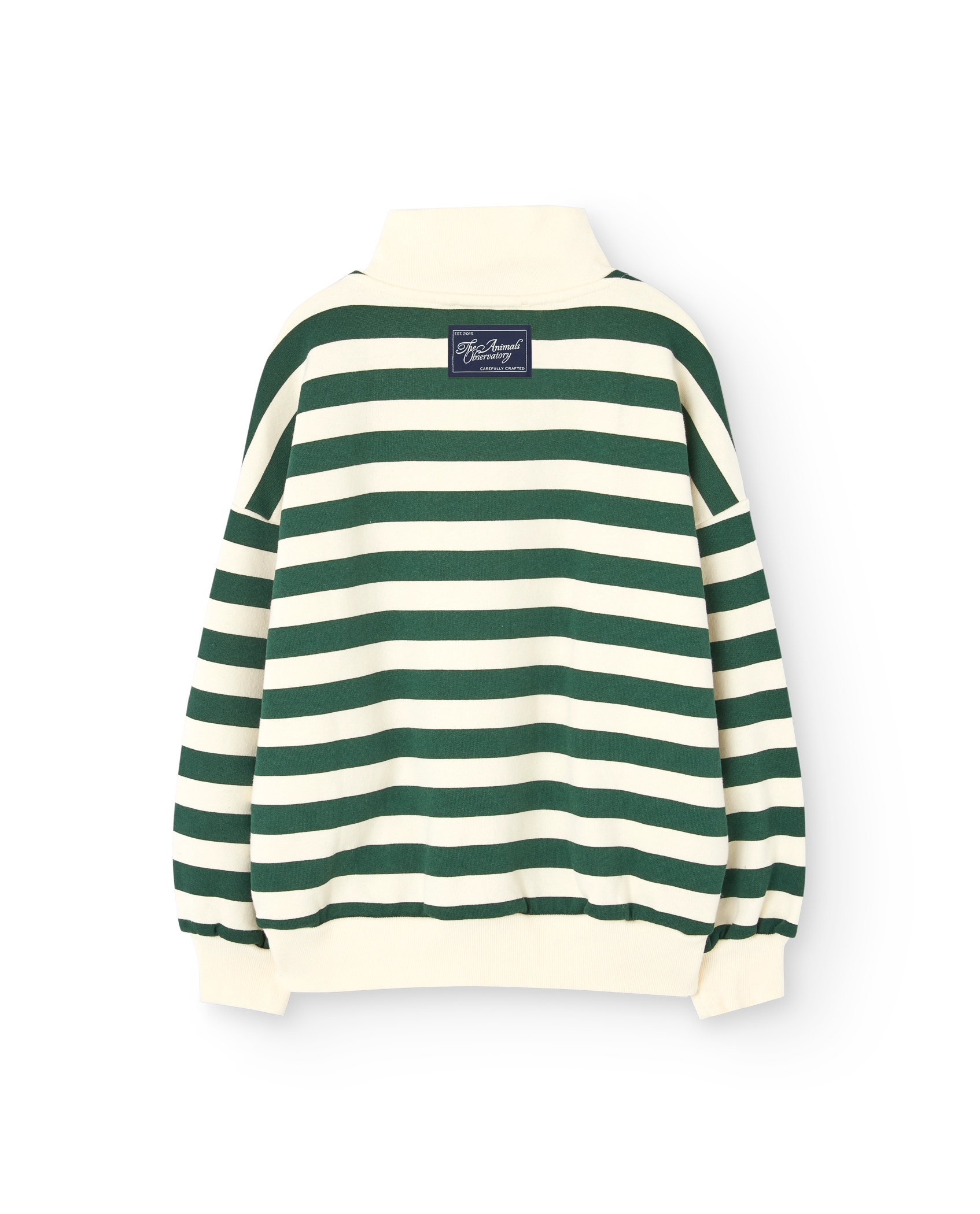 Stripes Green Blowfly Sweatshirt PRODUCT BACK