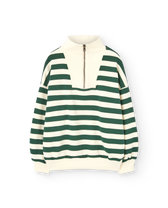 Stripes Green Blowfly Sweatshirt PRODUCT FRONT