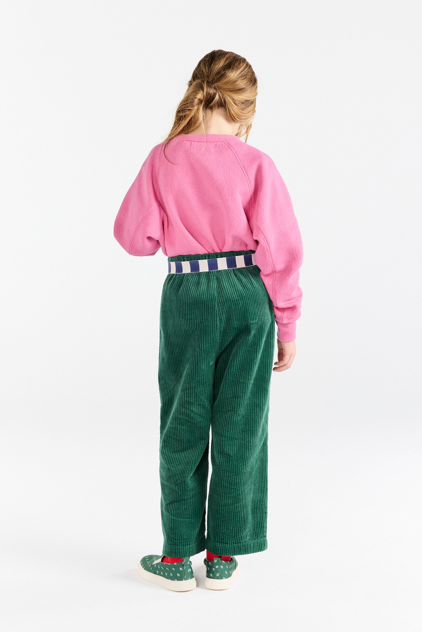 Bright Pink Shark Sweatshirt MODEL BACK