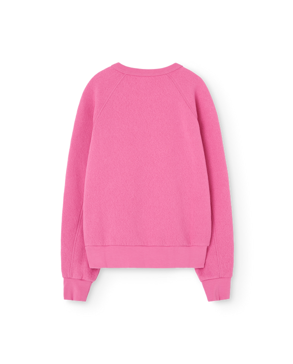 Bright Pink Shark Sweatshirt PRODUCT BACK