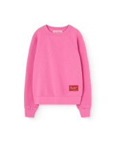 Bright Pink Shark Sweatshirt PRODUCT FRONT