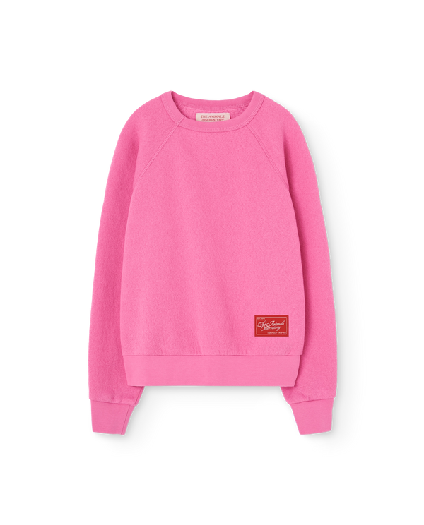 Bright Pink Shark Sweatshirt PRODUCT FRONT