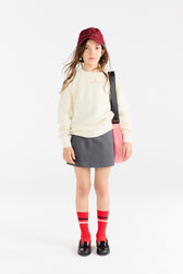 Raw White Shark Sweatshirt MODEL FRONT